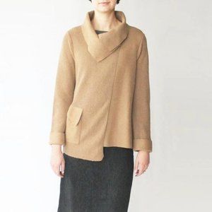Beyond Threads Asymmetric Alpaca Cardigan Jacket